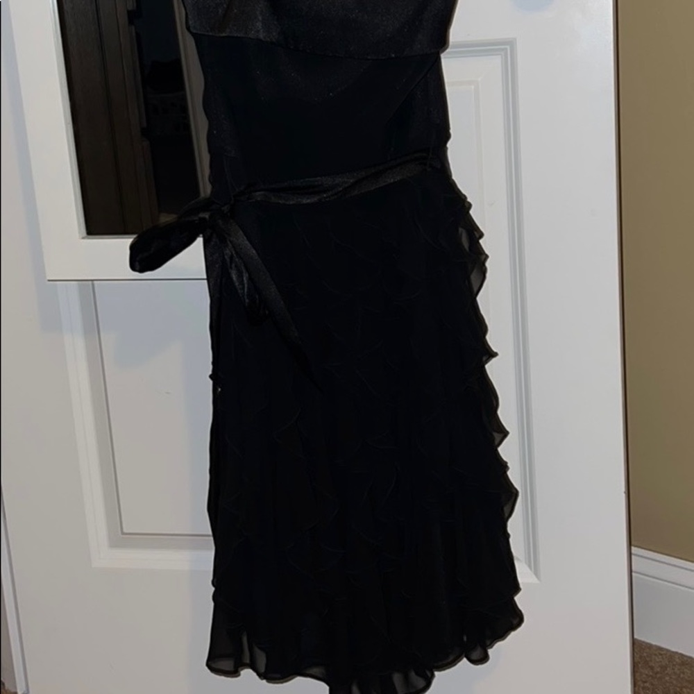 White and black dress